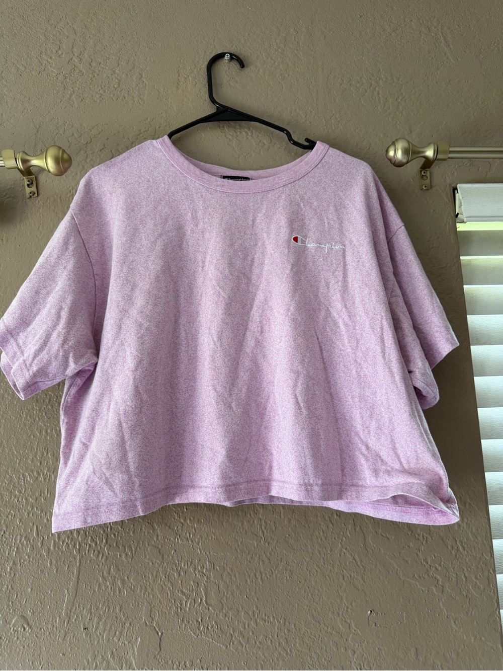 Champion Lavender Short Sleeve Crop Tee